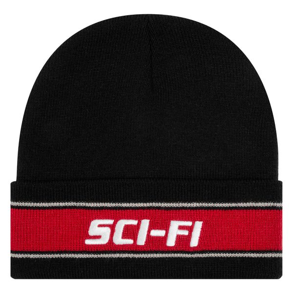 Stripe Fold Logo Beanie – Sci-Fi Fantasy